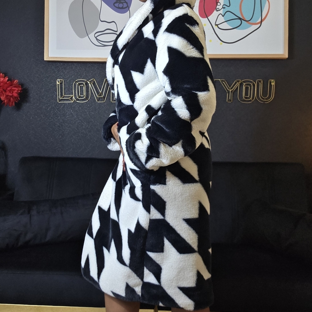 SERGIO HUDSON X TARGET COLLAB Houndstooth Coat Size XS. - Picture 2 of 8